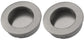 Pull handle - Brushed stainless steel - Round - Ø40mm - Sliding door handle - Set of 2