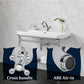 Faucets - Vintage Bathroom Faucets - Basin Faucets - Suitable for vintage bathroom basin faucets, Double handle mixer taps with cross handle, elegant design