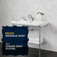 Faucets - Vintage Bathroom Faucets - Basin Faucets - Suitable for vintage bathroom basin faucets, Double handle mixer taps with cross handle, elegant design