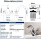 Faucets - Vintage Bathroom Faucets - Basin Faucets - Suitable for vintage bathroom basin faucets, Double handle mixer taps with cross handle, elegant design