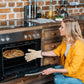 Gloves - Kitchen Gloves - Heat Resistant Kitchen Gloves - BBQ Gloves - Anti-Scald Gloves - Thick Knitted Cotton - For Indoor and Outdoor Use - For Oven - Airfryer - High Temperature Grill - Hot Dishes - Gardening
