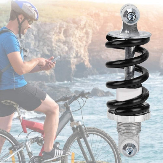 Bicycle shock absorber - Rear bicycle spring shock absorber - Metal - Mountain bike rear suspension shock absorber - Spring shock absorber - Bicycle parts - 1200 lbs