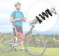 Bicycle shock absorber - Rear bicycle spring shock absorber - Metal - Mountain bike rear suspension shock absorber - Spring shock absorber - Bicycle parts - 1200 lbs