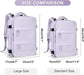 Purple Travel Backpack Cabin Bag with Dry Wet Sorting, 42 x 30 x 20 cm