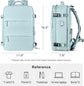 Blue Travel Backpack Cabin Bag with Dry Wet Sorting, 42 x 30 x 20 cm