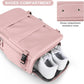 42L Travel Backpack Cabin Bag Hand Luggage Flight with Dry Wet Sorting, 42 x 30 x 20 cm, Pink