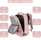 42L Travel Backpack Cabin Bag Hand Luggage Flight with Dry Wet Sorting, 42 x 30 x 20 cm, Pink