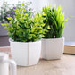 4-Pack Artificial Plants with Pot for Living Room and Office Decoration, 17x12 cm