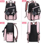 Children Backpack for School, Waterproof Durable Large Capacity Backpack for Kids Teens, Comfortable to Carry, Pink