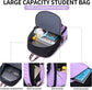 Waterproof Children Backpack for School, Durable Large Capacity Comfortable to Carry, Purple