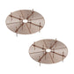 2-pack Waterproof Cuttable Pot Covers, Prevents Pets from Digging, Compatible with Indoor and Outdoor Gardens, Brown, M