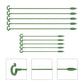 10-Pack 12-Inch Plant Support Stakes for Potted Plants, Compatible with All Brands