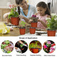 100pcs Reusable Plastic Planting Pots for Indoor and Outdoor Flower Growing, 120mm
