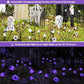 Solar Powered Halloween Eye Lights 4-Pack for Garden and Patio Decoration, Waterproof, 1/4\