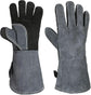 Leather Oven Mitts Heat Resistant up to 500C - Non-Slip Cooking Gloves for Grilling, Baking & Blacksmithing