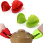 2 Pairs Silicone Pot Holders and Oven Mitts for Baking Cooking and Grilling