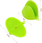 2 Pairs Silicone Pot Holders and Oven Mitts for Baking Cooking and Grilling