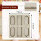 2 Pcs Silicone Resin Molds, 12 Cavity Non Stick Casting Molds with Holes for Keychains Jewelry