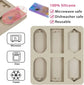 2 Pcs Silicone Resin Molds, 12 Cavity Non Stick Casting Molds with Holes for Keychains Jewelry