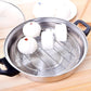 2 Pcs Stainless Steel Steaming Rack Set, Round Trivet Cooling Stand for Pot Pressure Cooker, 5.9 Inch