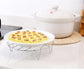 2 Pcs Stainless Steel Steaming Rack Set, Round Trivet Cooling Stand for Pot Pressure Cooker, 5.9 Inch