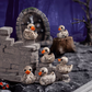 Halloween Skull Duck Resin Ornaments, Halloween Party Desktop Miniatures Decoration Gift