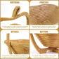 Apple Shaped Collapsible Bamboo Fruit Basket, Foldable Fruit Bowl Holder & Snack Dry Fruit Storage Basket, Decorative Serving Tray for Kitchen, Holiday Party, Christmas & Halloween Home Decor
