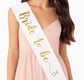 Bride To Be Sash | Bachelorette Party Sash | 80 Cm | White with Gold