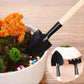 3-Piece Garden Tool Set - Wooden Handle Design - Garden Trowel, Rake and Soil Shovel - For Pots and Plants