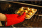 Oven Mitt Set – 1 glove + 1 potholder, red