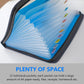 Project Folder - A4 - Foldable File Folder with Tabs - 13 Compartments - Storage Folder/Sorting Folder - Compartment Folder - Durable Plastic Document Folder - Writing Folder with Zipper - Conference Folder - Work Folder - Document Folder - Blue - Portabl