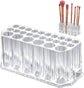 Makeup Brush Holder - Pen Pot - Brush Holder - Cosmetic Storage Box - Makeup Organizer - Makeup Holder - 26 Slot Cosmetic Brush Storage Box - For Brushes, Lipstick, Eyeliner - For Bedroom, Bathroom, Makeup Table, Mirror Cabinet