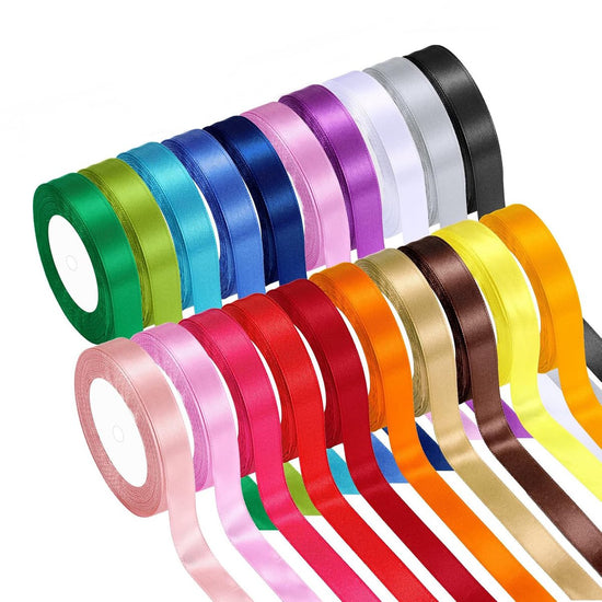 Satin ribbon - 20 Colors - Satin Ribbons - Gift Ribbon - Ribbons - Gift Ribbon - 10mm Wide - 22 Meters Long Per piece - For Crafts / Gifts / Gift Ribbon / Craftwork / DIY / Flowers / Decoration / Halloween / Christmas