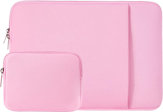 Laptop Case / Sleeve - 15.6 Inch - 2-Piece Extra Compartment - Laptop Sleeve with Pouch - Women&