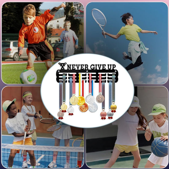 Medal Hanger - Medal Holder - Medal Rack - Medal Organizer - Medal Display - Hooks for Prizes - Hanging Hooks - Running Marathon - Football - Medals - Display - Winner&