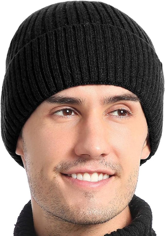 Hat - Plush Beanie - Warm Hats - Thick Knit Winter Hat - High Quality Beanie - Crocheted - Trendy Hat - Women&