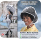 Waterproof Hat - 2-Piece - Portable Rain Cover - Protect Your Hair - Rain Hat - Head Umbrella - Foldable - Rain - Rainproof - Outdoor - White and Black - for Festival / Halloween / World Cup / King&
