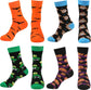 Socks - 4 Pairs - Halloween Socks - Pumpkin - Bat - Scary Socks - Stockings - Cute Socks - Cheerful Socks - Funny House Socks - Funny Socks - Funny Socks - Colorful Socks That Will Make You Go - Cotton - Men & Women - Size 36-42