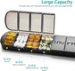 7-Day Pill Box - Portable Medicine Box - Weekly Pill Organizer - Once-a-Day Pill Box - Pill Containers - Travel-Friendly - For Medicines, Vitamins, Fish Oil Supplements - Black