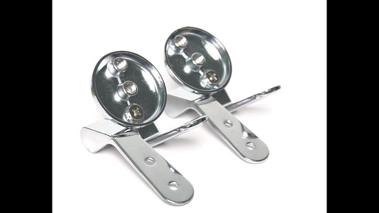 Toilet Seat Hinges Fittings - Mounting Set for Wooden, Resin, and MDF Toilet Seats