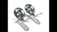 Toilet Seat Hinges Fittings - Mounting Set for Wooden, Resin, and MDF Toilet Seats