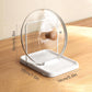 Pot lid holder - Foldable pot lid holder - Lid holder - Lid storage rack - Scratch and rust free - Adjustable - pot lid holder - durable cooking spoon holder - kitchen lid holder