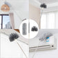 Telescopic Feather Duster Set - Feather Duster - Longest 250cm - Microfiber - Adjustable Telescopic Handle - 2 Bendable Brush Heads - Washable and Rotatable - Effective Dust Removal - Flexible & Practical - Handy for Home Cleaning