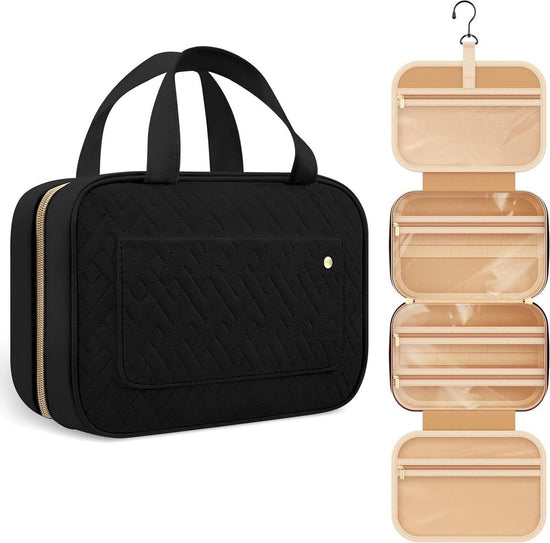Toilet Bag With Hook - Hanging Toilet Bag - Women and Men - Waterproof - Makeup Bag - Women&