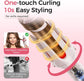 3 in 1 Curling Iron - Automatic Curling Iron - Straightener - Hair Curler - Straightening Brush - 25mm and 32mm - French Wave Curling Iron - Heated Brush - Portable Rotary Curling Iron - Heat and Travel Protection - Curling Irons - Thermal Brush - 3 in 1