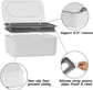 Wet wipes dispenser - 2 Pieces - Wipe box - Wet Toilet Paper Holder - Wet wipes storage box - Wipes Dispenser - Wipe holder for Baby & Adult - Refillable Wipe Container - Keeps Wipes Fresh - White