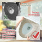 5-Piece Toilet Seat Cover - Toilet Seat Cover - Soft Toilet Seat - Toilet Cover - Toilet Seat Cover - WC Seat Cover - Universal Toilet Seat Cover - toilet seat cover - Reusable - Universal Fit - For Most Toilet Seats - White