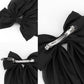 2 pieces - Hair clamp - butterfly hairpin - Hairpin - Hair clip - Hair ornament - Bows of silky soft satin ribbon - Hair accessories - Hair accessories - Hair clamps - large bows for women - Headbands - Bows - Black/White