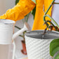 2 pieces - plant pot cover - 30 cm - Flowerpot grid - planter cover set - plantpot grid bottom protectors - with 16 posts - plant covers - for indoor and outdoor gardening - plant protectors - keeps cats and squirrels out of the flowerpot - black