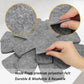6 pieces - Pot holders - 38 cm - Pot protectors - Felt pot holders - coasters - felt pot protectors - cookware protector - kitchen utensils - for stacking pots, frying pans, ceramic pots, induction, glassware - grey
